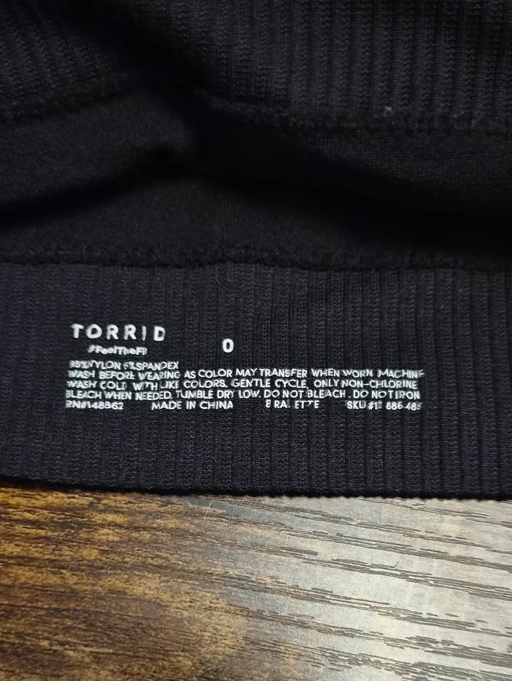 Black Ribbed Scoop-Neck Bralette - Torrid